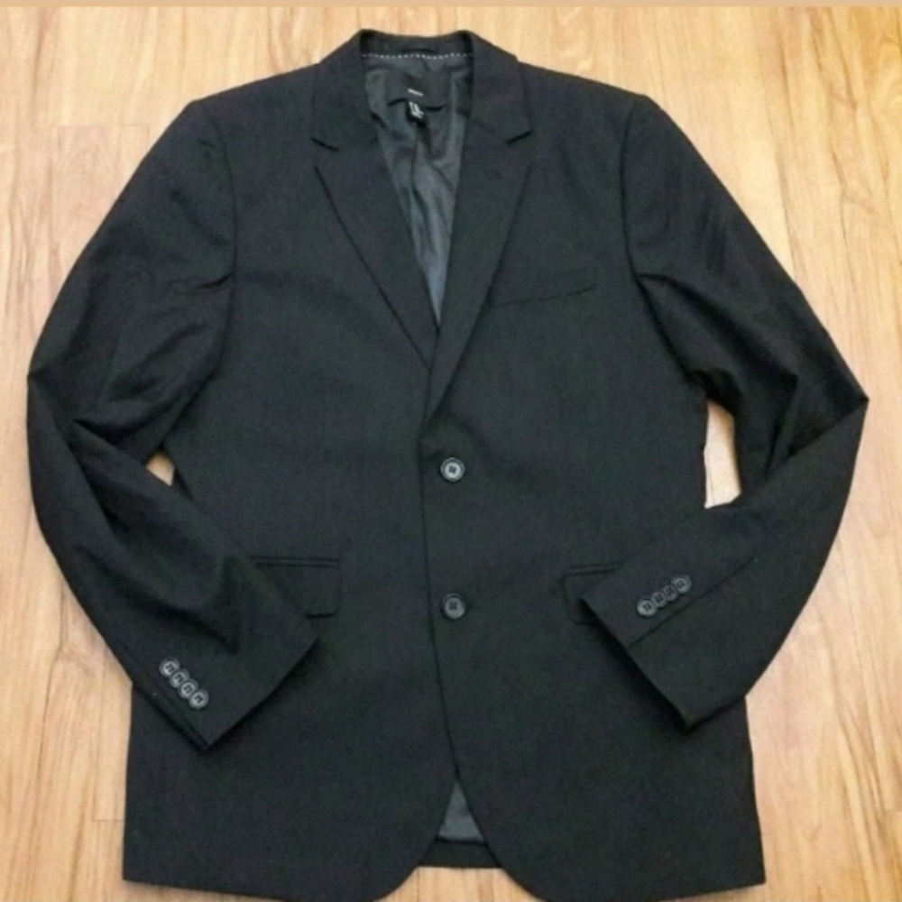 H&M Modern Sport Jacket Size 40R Black Blazer